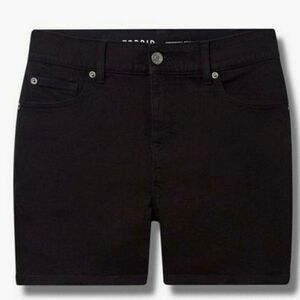 5 In Bombshell Stretch High Rise Denim Black Shorts 12 0x NWT PUNK GOTH Soldout